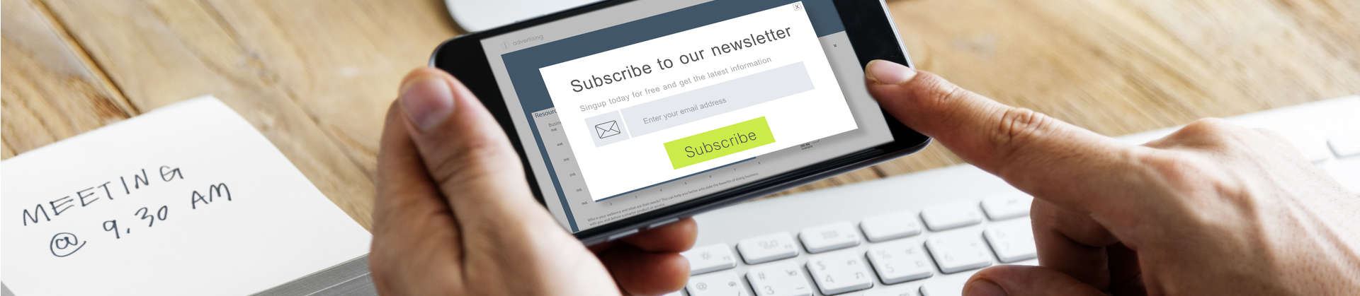 Sign up for the Accru Newsletter